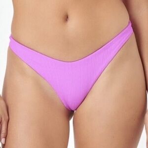 L*SPACE Women's CABANA BOTTOM BITSY Cut Bikini Bottom Size L